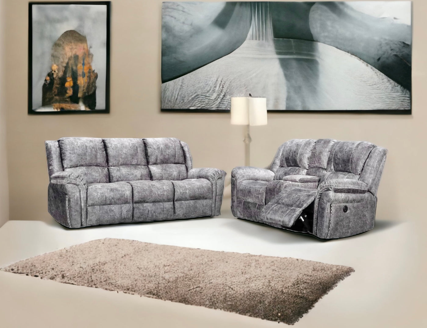 Gatsby electric reclining usb sofa set