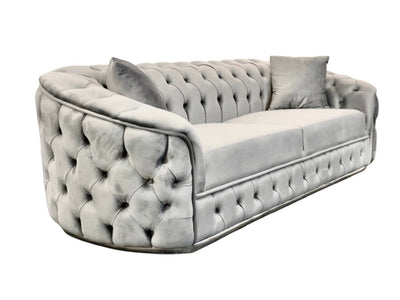Ravello plush velvet deep button sofa 3 seater, 2 seater or chair